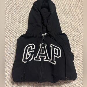 GAP Womens Black Zip-Up Hoodie